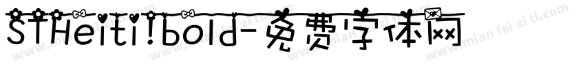 STHeiti bold字体转换